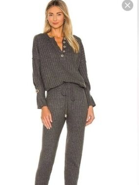 Free People Intimately Around The Clock Henley And Joggers Set Size M NWT